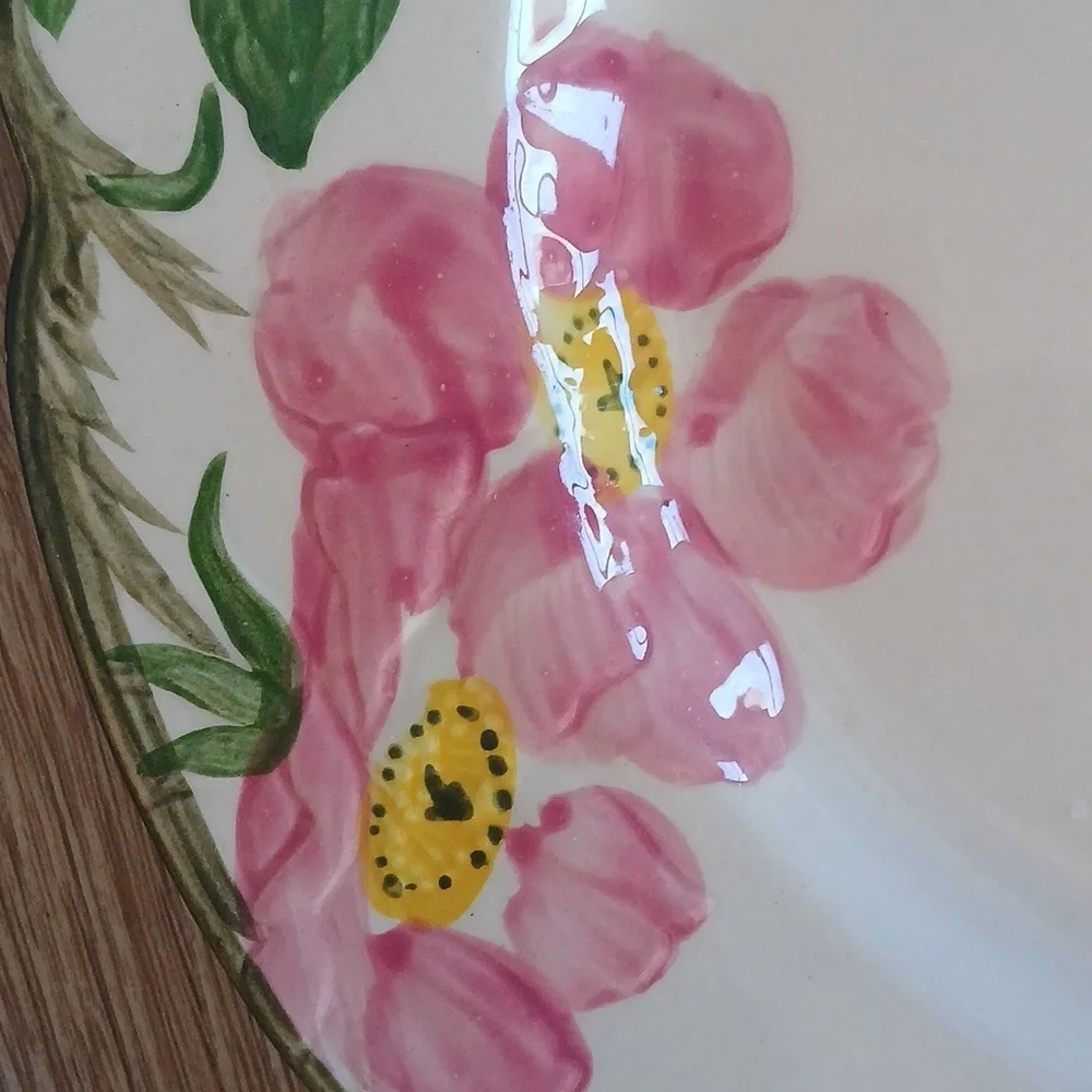 Vintage Franciscan Desert Pink Rose Dinner Plate Mid Century Modern